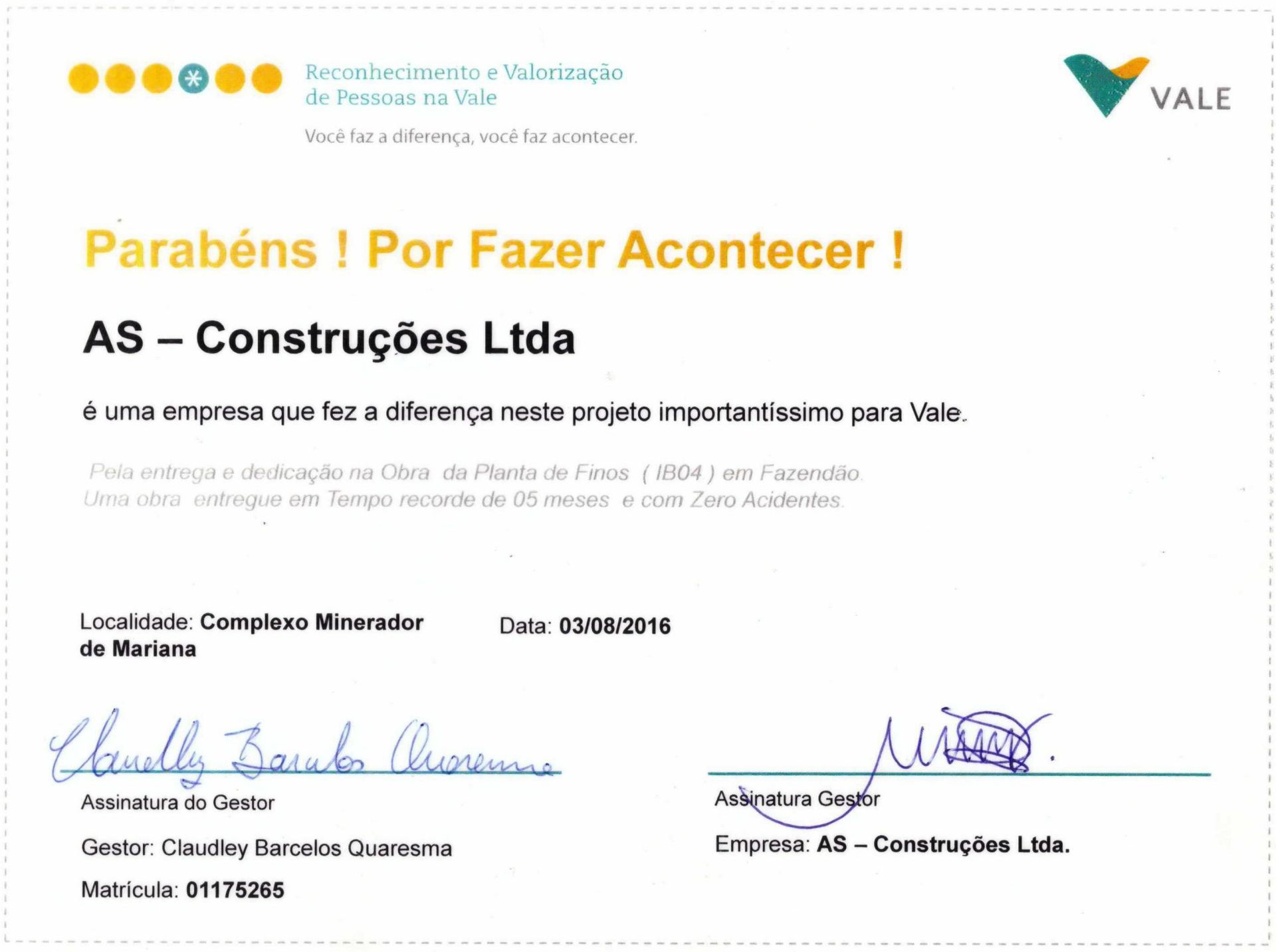 Empresa que faz a diferença.